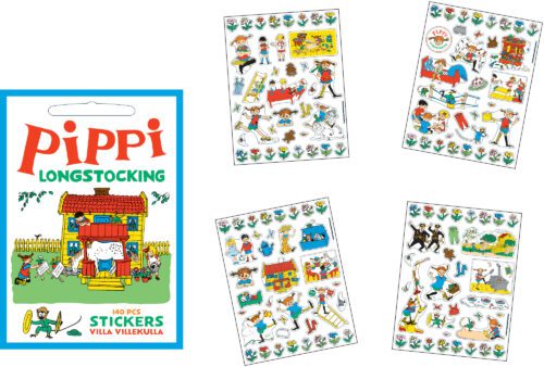 Pippi Stickers -  Villa Villekulla med 140 klistermærker