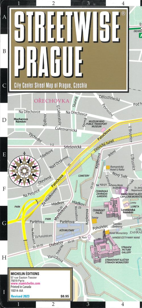 Prague Streetwise Map