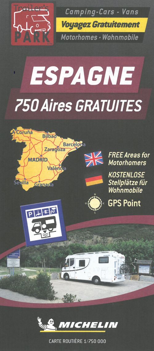 Spain - Espagne: Autocamper map - Aires camping-cars