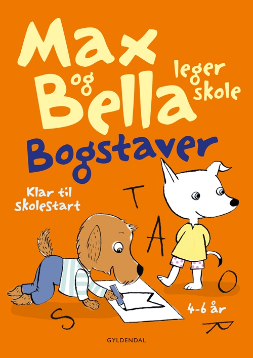 Max og Bella leger skole. Bogstaver