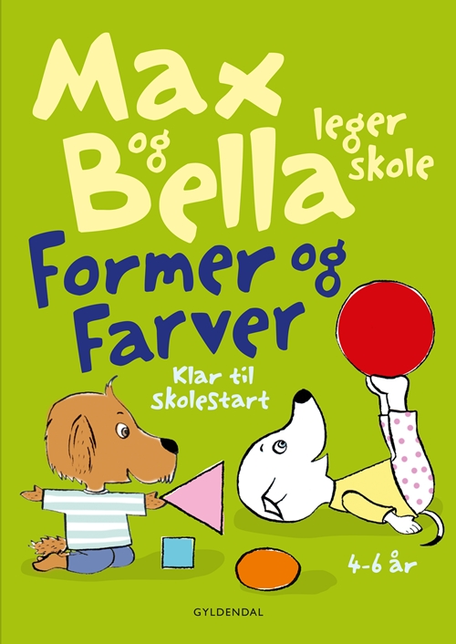 Max og Bella leger skole. Former og farver