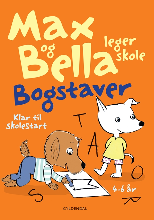 Max og Bella leger skole. Bogstaver