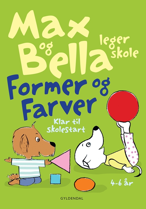 Max og Bella leger skole. Former og farver