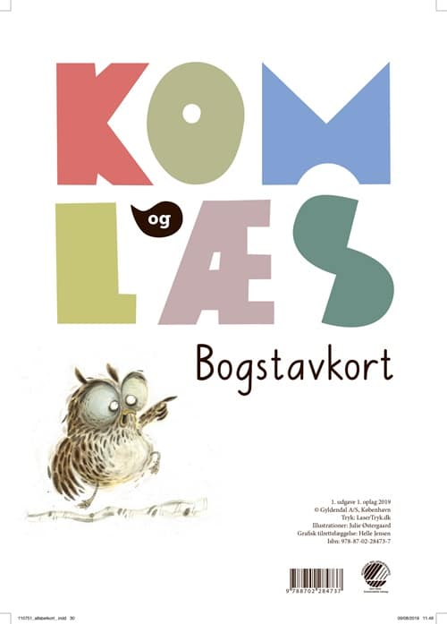 Kom og læs. Bogstavkort