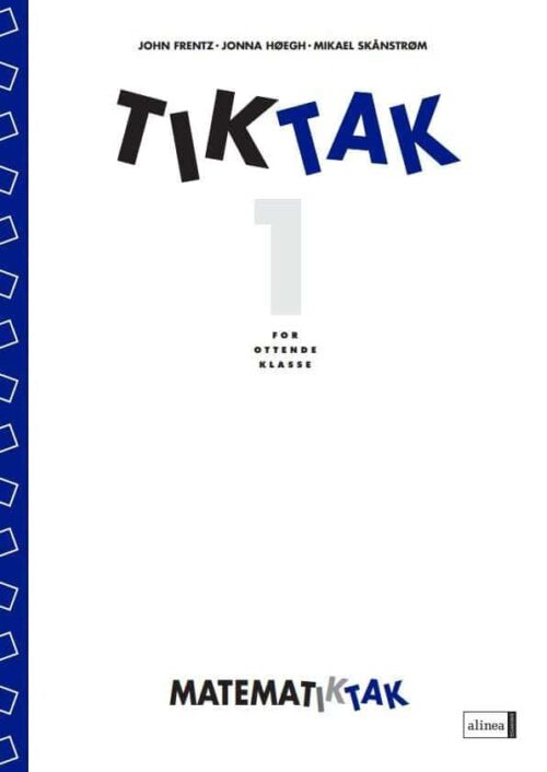 Matematik-Tak 8.kl. Tik-Tak 1