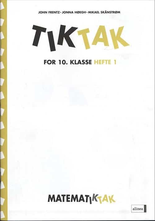 Matematik-Tak 10.kl. Tik-Tak 1