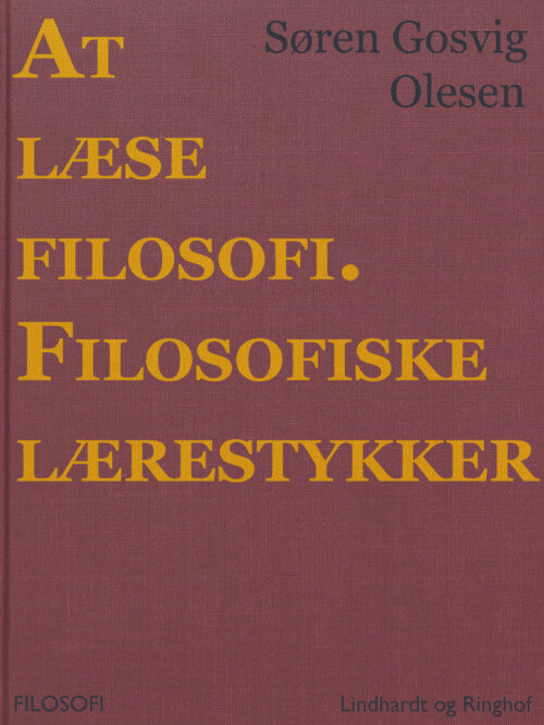 At læse filosofi. Filosofiske lærestykker