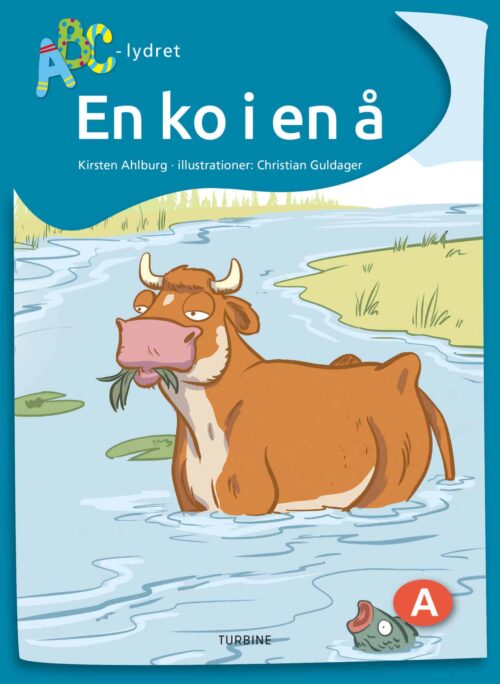 En ko i en å