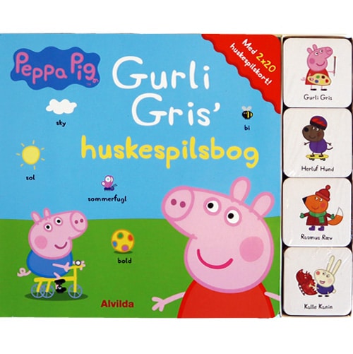 Peppa Pig - Gurli Gris' huskespilsbog (med 2 x 20 huskespilskort)