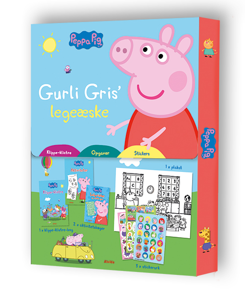 Peppa Pig - Gurli Gris' legeæske (klippe-klistre