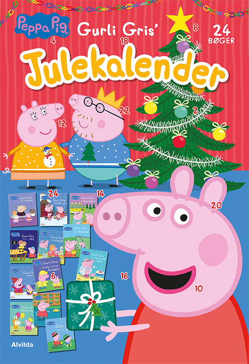 Peppa Pig - Gurli Gris' julekalender - med 24 billedbøger