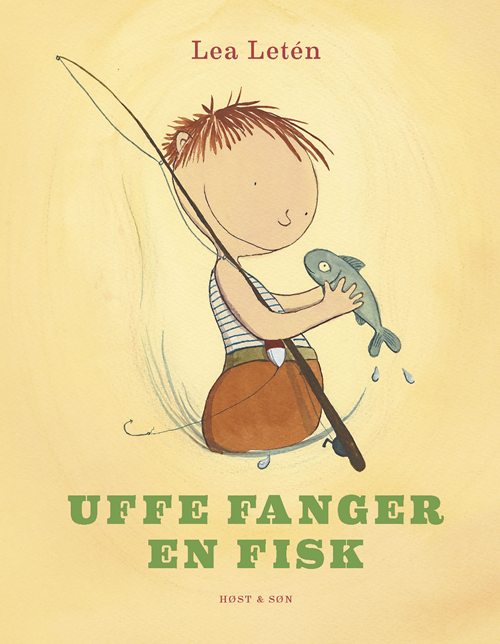 Uffe fanger en fisk