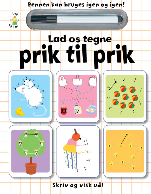 Skriv og visk ud! Lad os tegne prik til prik