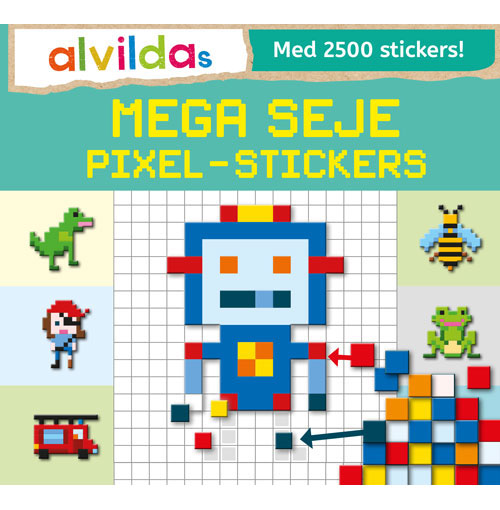 Alvildas mega seje pixel-stickers (sæt á 3 stk. Pris pr. stk 69