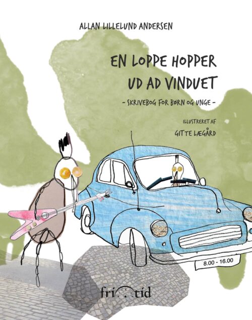 En loppe hopper ud ad vinduet