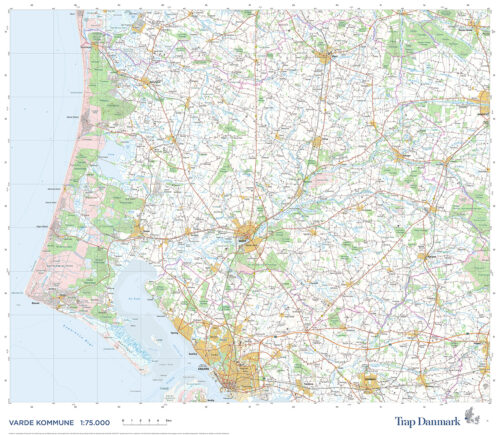 Trap Danmark: Kort over Varde Kommune