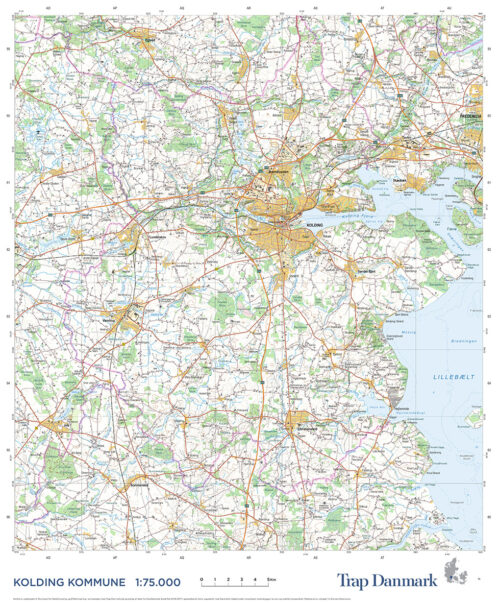 Trap Danmark: Kort over Kolding Kommune