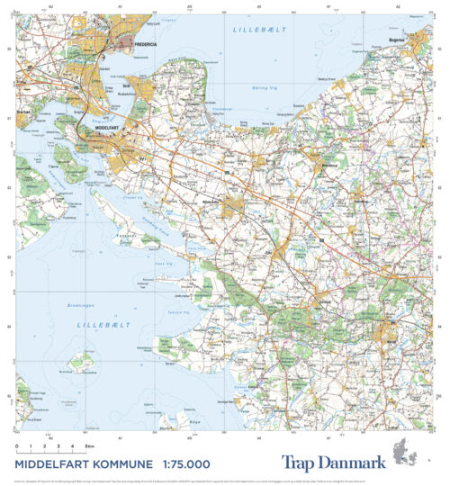 Trap Danmark: Kort over Middelfart Kommune