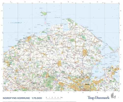 Trap Danmark: Kort over Nordfyns Kommune