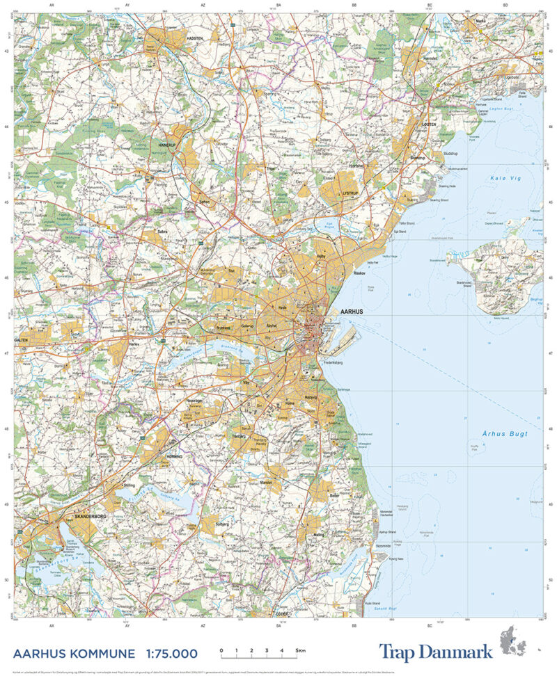Trap Danmark: Kort over Aarhus Kommune