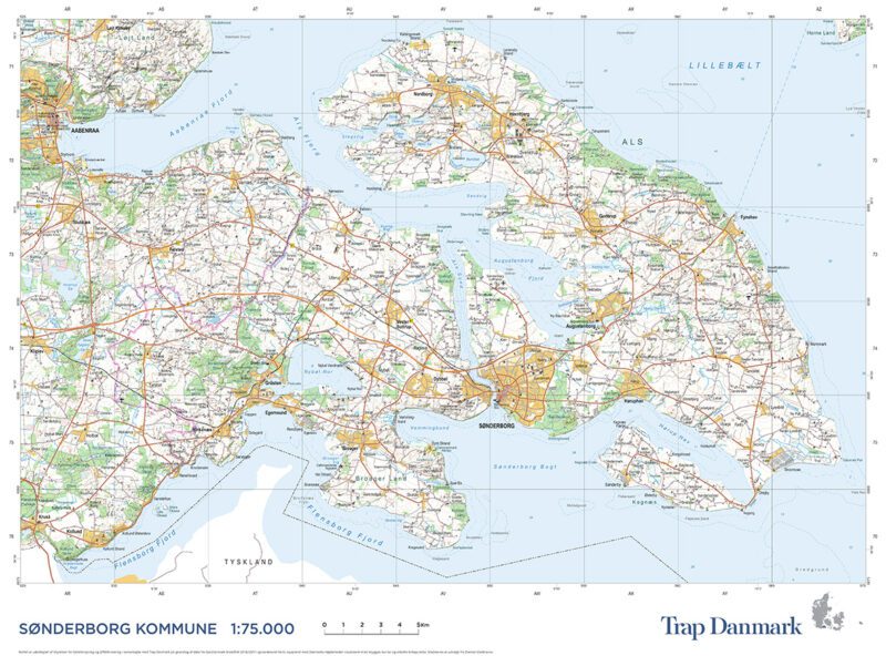Trap Danmark: Falset kort over Sønderborg Kommune