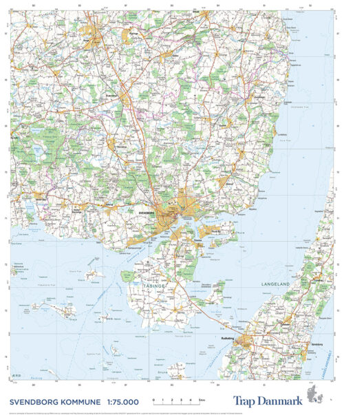 Trap Danmark: Falset kort over Svendborg Kommune