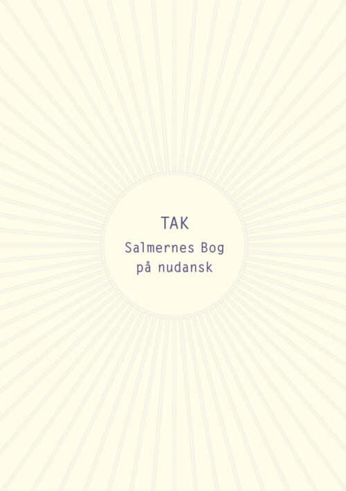 Tak. Salmernes Bog på nudansk