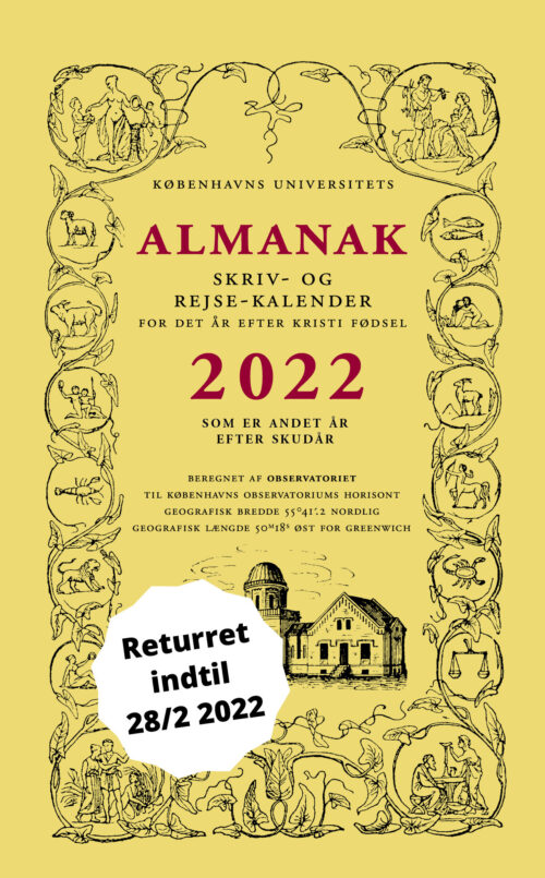 Universitetets Almanak Skriv- og Rejsekalender 2022