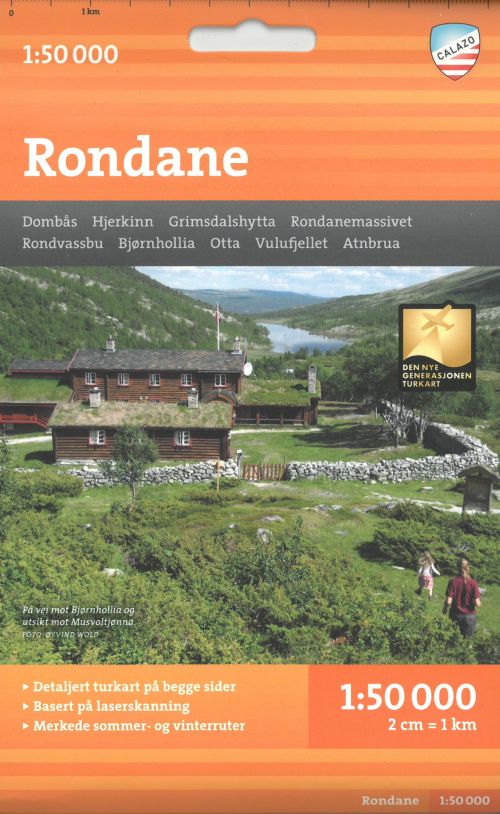 Rondane turkart  1:50 000