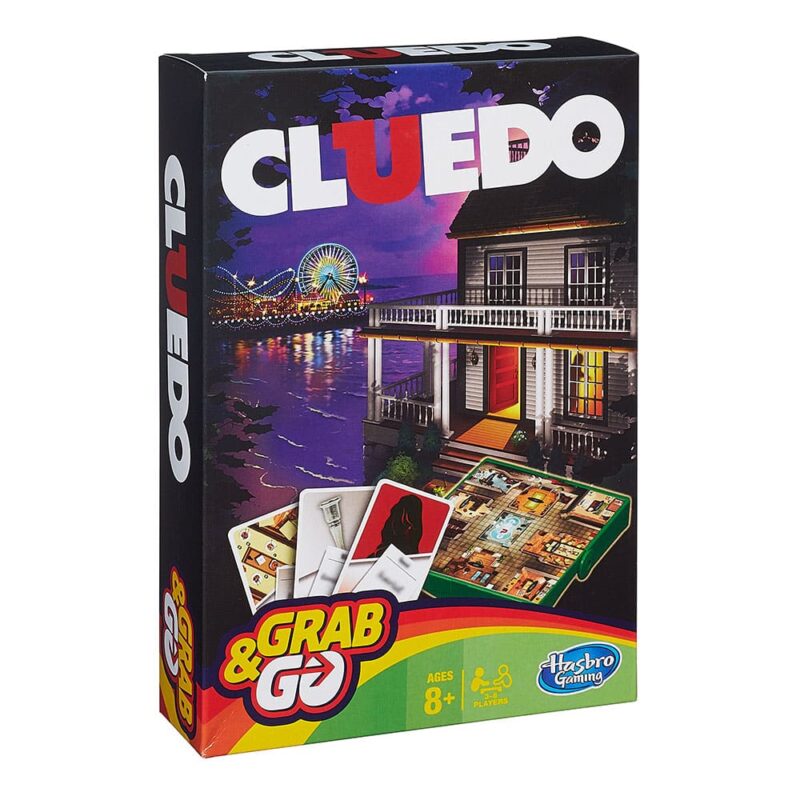 Kortspil, rejsespil, spil til ferien, Cluedo grab and go, cluedo grab & go